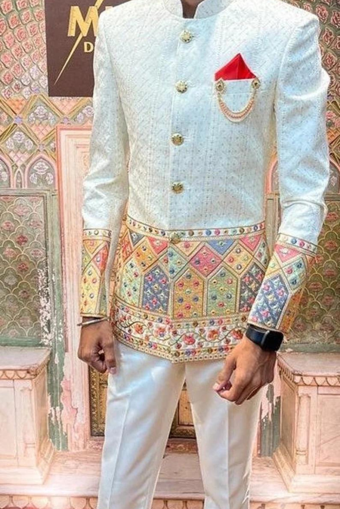 Black Designer Bandhgala Jodhpuri Suit – Rajanyas